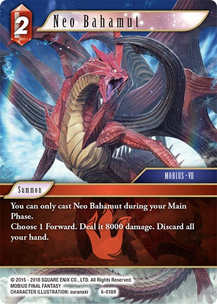(018) Final Fantasy TCG Opus VI Single: Neo Bahamut (6-018)  Rare