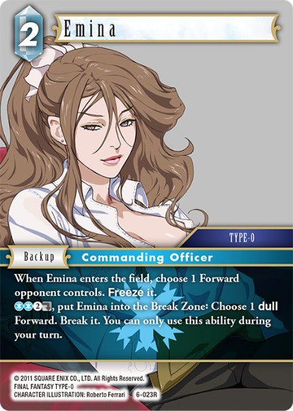 (023) Final Fantasy TCG Opus VI Single: Emina (6-023)  Rare