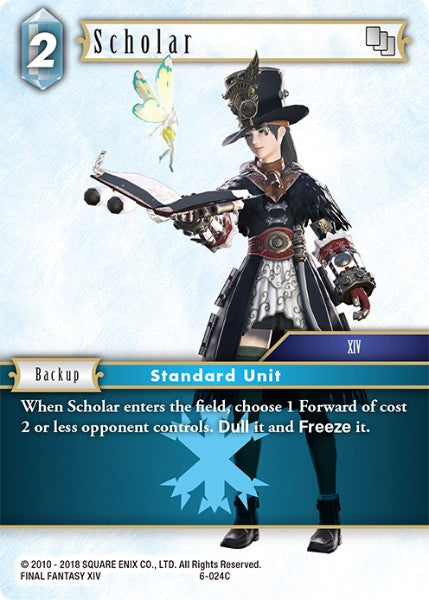 (024) Final Fantasy TCG Opus VI Single: Scholar (6-024)  Common