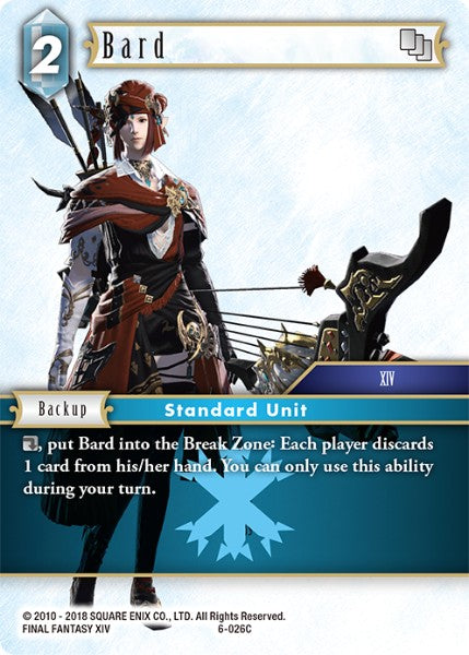 (026) Final Fantasy TCG Opus VI Single: Bard (6-026)  Common