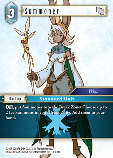 (031) Final Fantasy TCG Opus VI Single: Summoner (6-031)  Common
