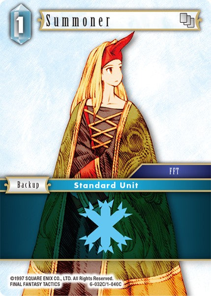 (032) Final Fantasy TCG Opus VI Single: Summoner (1-040)  Common