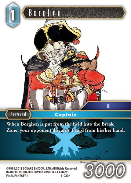 (039) Final Fantasy TCG Opus VI Single: Borghen (6-039)  Hero