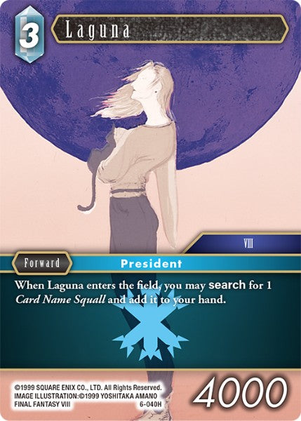 (040) Final Fantasy TCG Opus VI Single: Laguna (6-040) Holo Hero