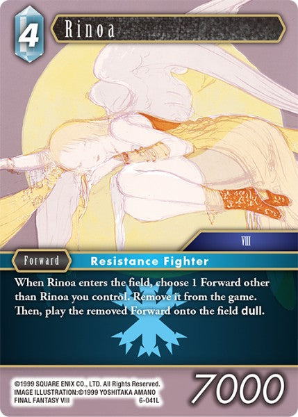 (041) Final Fantasy TCG Opus VI Single: Rinoa (6-041)  Legend