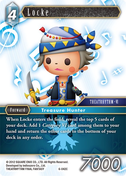 (042) Final Fantasy TCG Opus VI Single: Locke (6-042) Holo Common