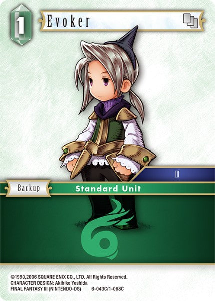 (043) Final Fantasy TCG Opus VI Single: Evoker (1-068) Holo Common
