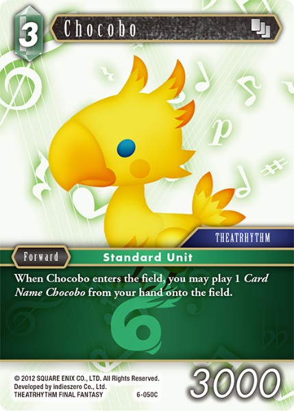 (050) Final Fantasy TCG Opus VI Single: Chocobo (6-050) Holo Common