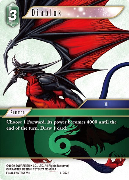 (052) Final Fantasy TCG Opus VI Single: Diablos (6-052)  Rare