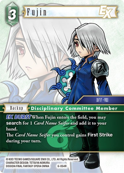 (054) Final Fantasy TCG Opus VI Single: Fujin (6-054) Holo Rare