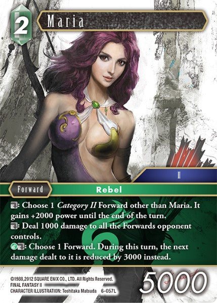 (057) Final Fantasy TCG Opus VI Single: Maria (6-057)  Legend
