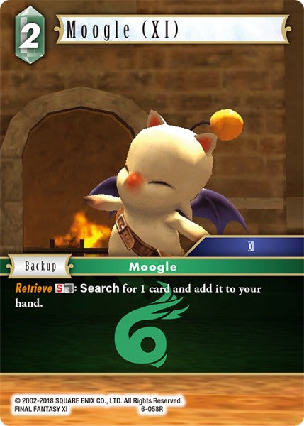 (058) Final Fantasy TCG Opus VI Single: Moogle (XI) (6-058) Holo Rare