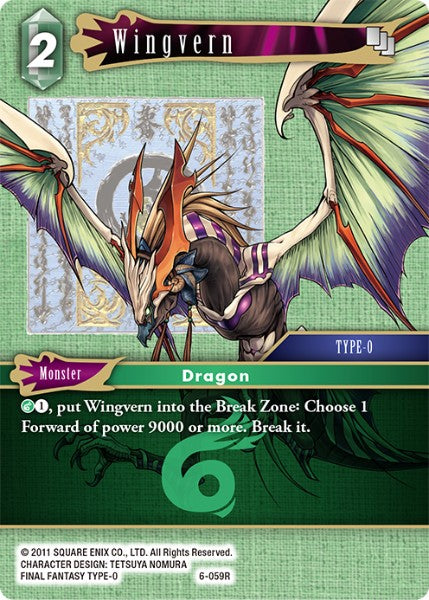 (059) Final Fantasy TCG Opus VI Single: Wingvern (6-059)  Rare