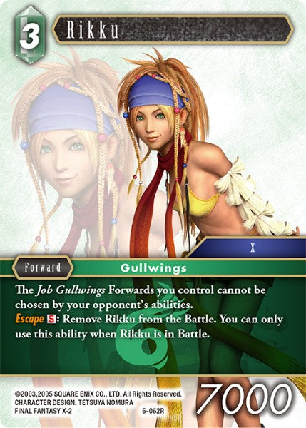 (062) Final Fantasy TCG Opus VI Single: Rikku (6-062) Holo Rare