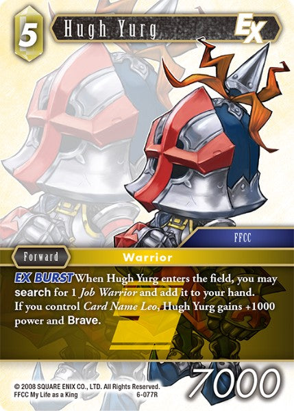 (077) Final Fantasy TCG Opus VI Single: Hugh Yurg (6-077) Holo Rare