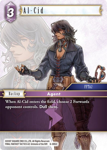 (085) Final Fantasy TCG Opus VI Single: Al-Cid (6-085)  Common
