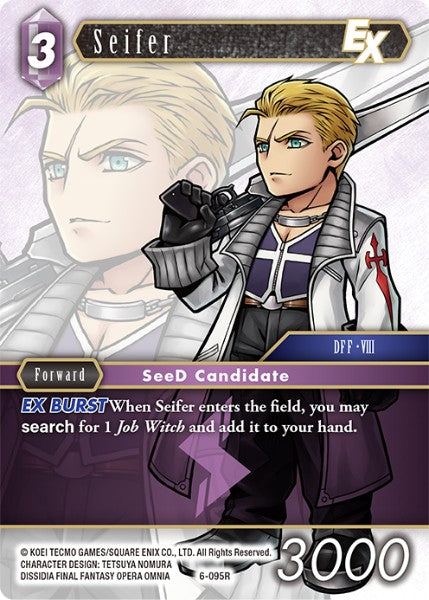 (095) Final Fantasy TCG Opus VI Single: Seifer (6-095) Holo Rare