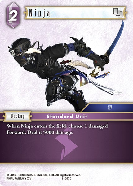 (097) Final Fantasy TCG Opus VI Single: Ninja (6-097)  Common