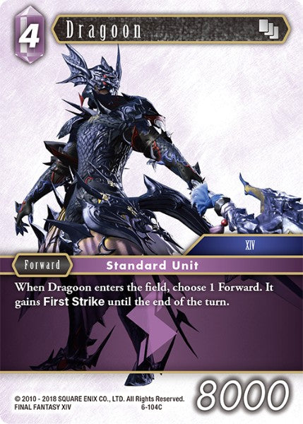 (104) Final Fantasy TCG Opus VI Single: Dragoon (6-104)  Common