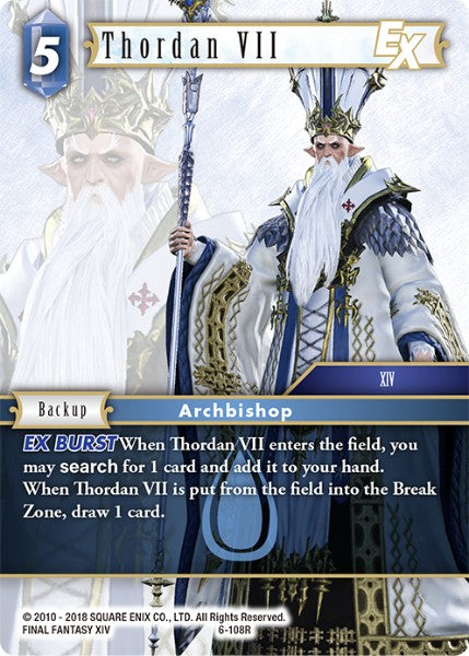 (108) Final Fantasy TCG Opus VI Single: Thordan VII (6-108)  Rare