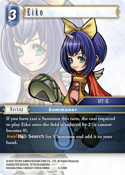 (109) Final Fantasy TCG Opus VI Single: Eiko (6-109) Holo Rare