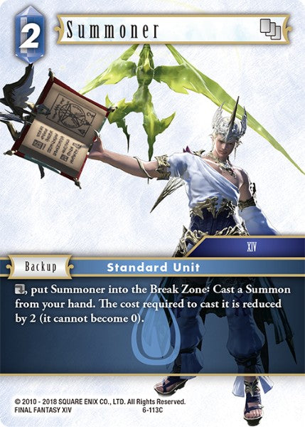 (113) Final Fantasy TCG Opus VI Single: Summoner (6-113)  Common