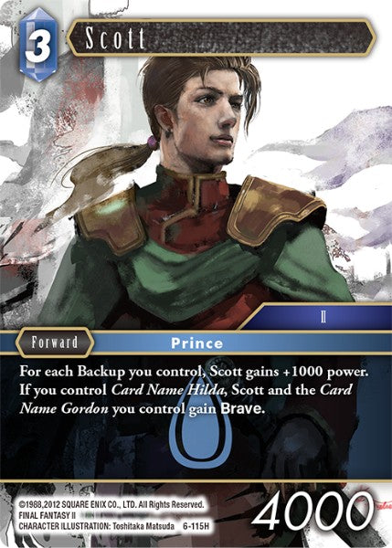 (115) Final Fantasy TCG Opus VI Single: Scott (6-115)  Hero