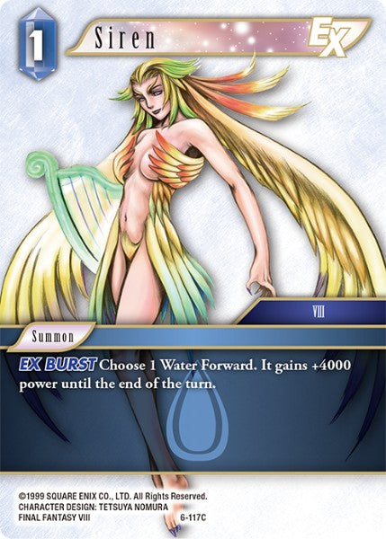 (117) Final Fantasy TCG Opus VI Single: Siren (6-117)  Common