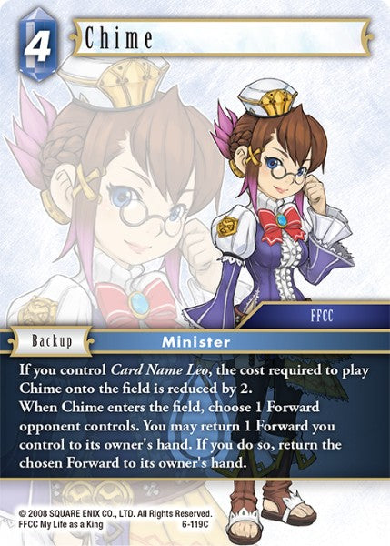 (119) Final Fantasy TCG Opus VI Single: Chime (6-119) Holo Common