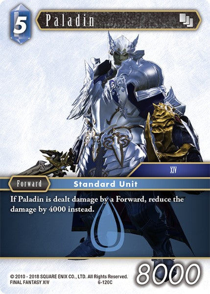 (120) Final Fantasy TCG Opus VI Single: Paladin (6-120) Holo Common