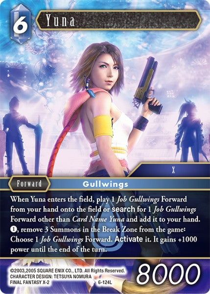(124) Final Fantasy TCG Opus VI Single: Yuna (6-124) Holo Legend