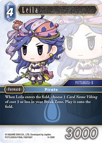 (126) Final Fantasy TCG Opus VI Single: Leila (6-126) Holo Rare