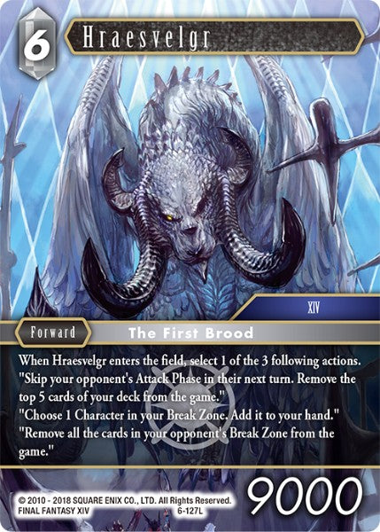 (127) Final Fantasy TCG Opus VI Single: Hraesvelgr (6-127) Holo Legend