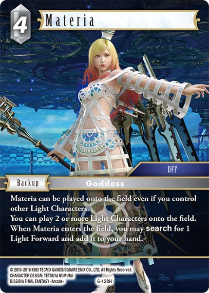 (128) Final Fantasy TCG Opus VI Single: Materia (6-128) Holo Hero