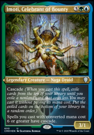(600/361) Magic The Gathering Commander Legends: Extras Single: Imoti, Celebrant of Bounty  Uncommon