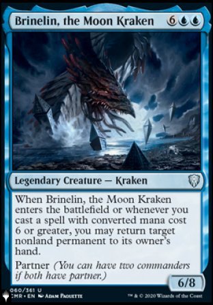 (060) Magic The Gathering The List Single: Brinelin, the Moon Kraken  Uncommon