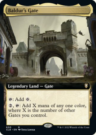(600) Magic The Gathering Commander Legends: Battle for Baldur's Gate: Extras Single: Baldur's Gate  Rare