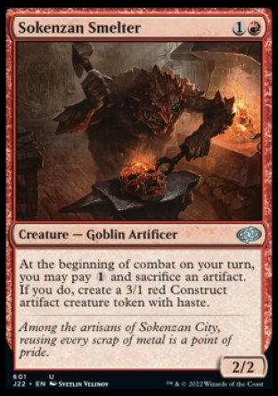(601) Magic The Gathering Jumpstart 2022 Single: Sokenzan Smelter  Uncommon