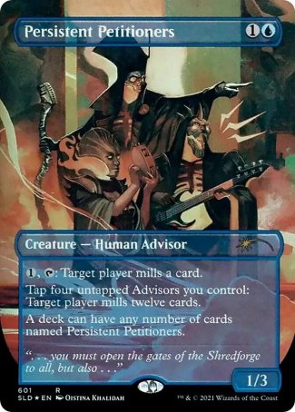 (601) Magic The Gathering Secret Lair Drop Series Single: Persistent Petitioners (V.8)  Rare