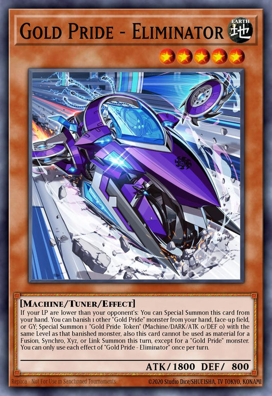 (020) YuGiOh TCG LEDE: Legacy of Destruction Single: Gold Pride - Eliminator  Super Rare