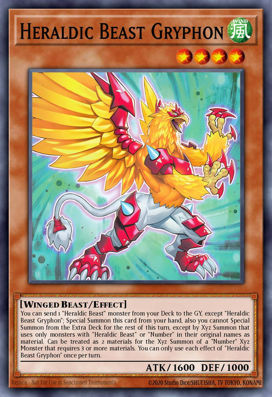 (009) YuGiOh TCG ALIN: Alliance Insight Single: Heraldic Beast Gryphon  Super Rare