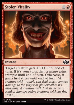 (602) Magic The Gathering Foundations Jumpstart Single: Stolen Vitality  Common