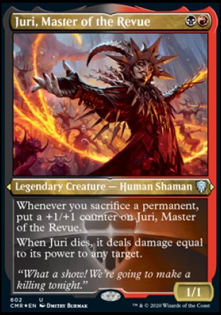 (602/361) Magic The Gathering Commander Legends: Extras Single: Juri, Master of the Revue Holo Uncommon