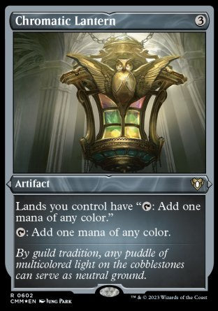 (602) Magic The Gathering Commander Masters: Extras Single: Chromatic Lantern Holo Rare