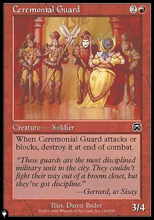 (182) Magic The Gathering The List Single: Ceremonial Guard  Common