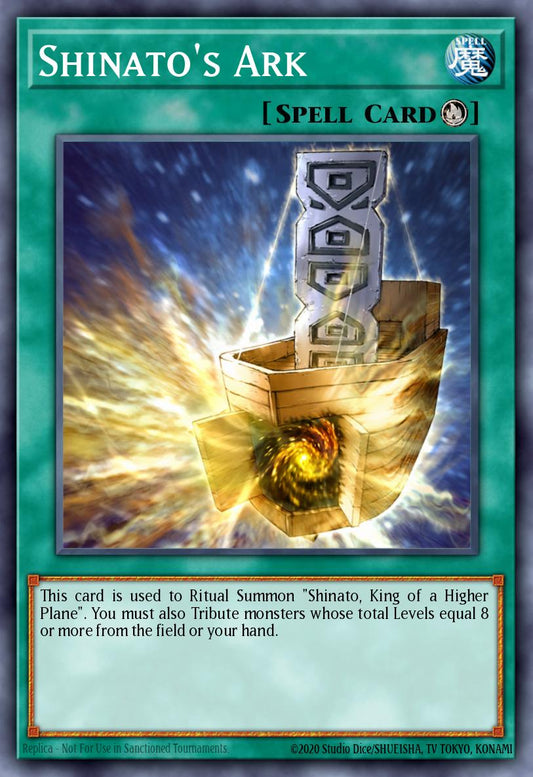 (EN029) YuGiOh TCG DCR: Dark Crisis Single: Shinato's Ark (V.2 - Common)  Common