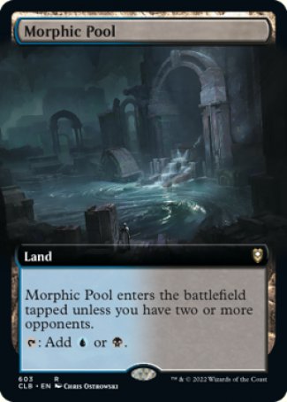(603) Magic The Gathering Commander Legends: Battle for Baldur's Gate: Extras Single: Morphic Pool Holo Rare