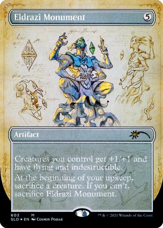 (603) Magic The Gathering Secret Lair Drop Series Single: Eldrazi Monument  Mythic