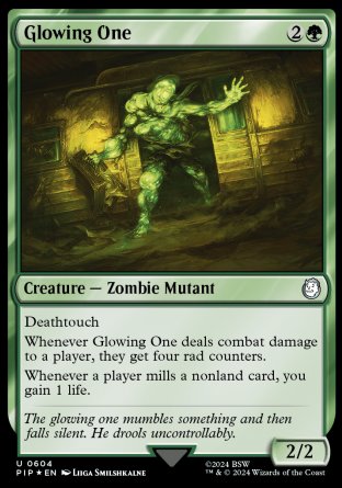 (604) Magic The Gathering Universes Beyond: Fallout: Extras Single: Glowing One  Uncommon