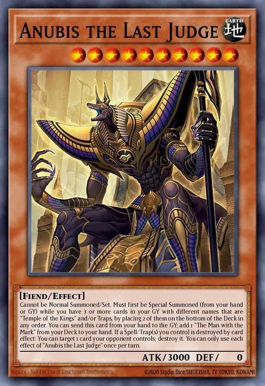 (003) YuGiOh TCG MZTM: Maze of the Master Single: Anubis the Last Judge  Ultra Rare